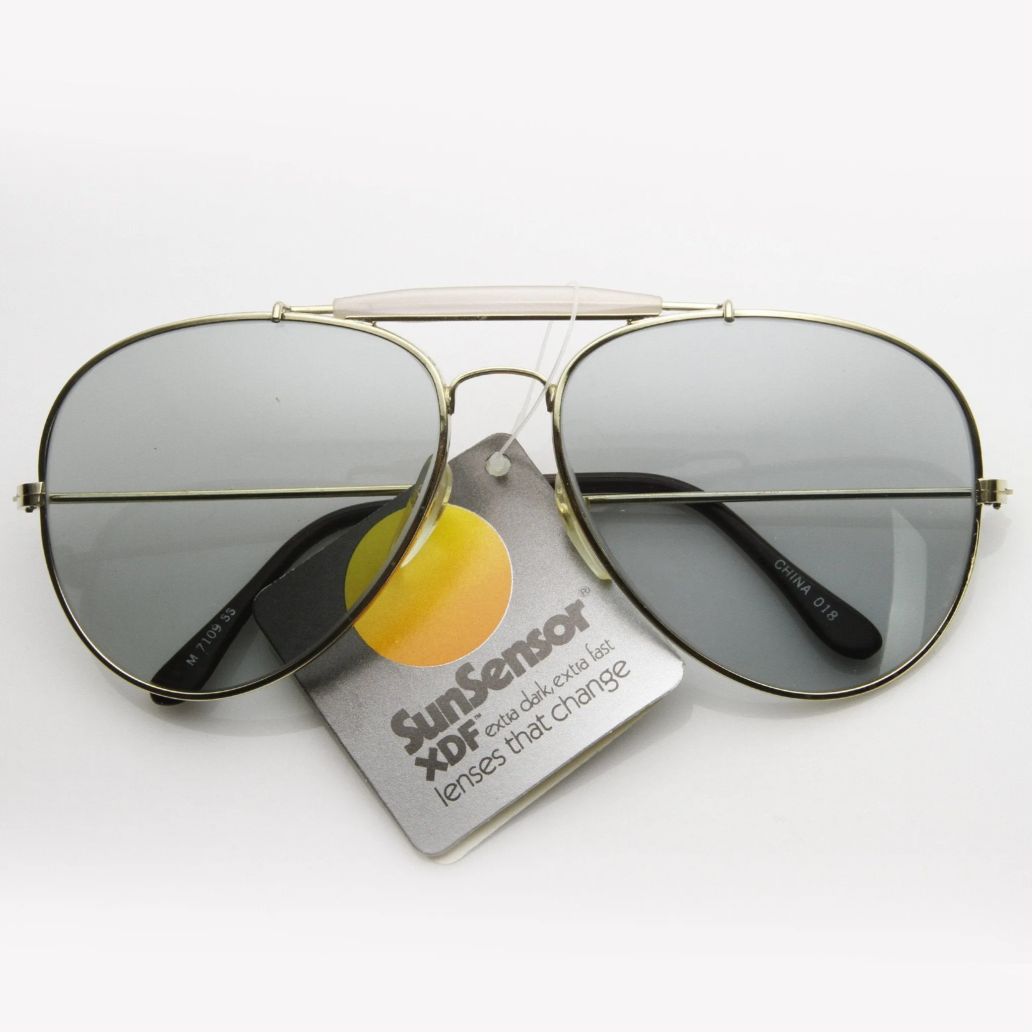 True Vintage Sunsensor XDF Lens Metal Aviator Sunglasses 7221 sold by ZeroUV