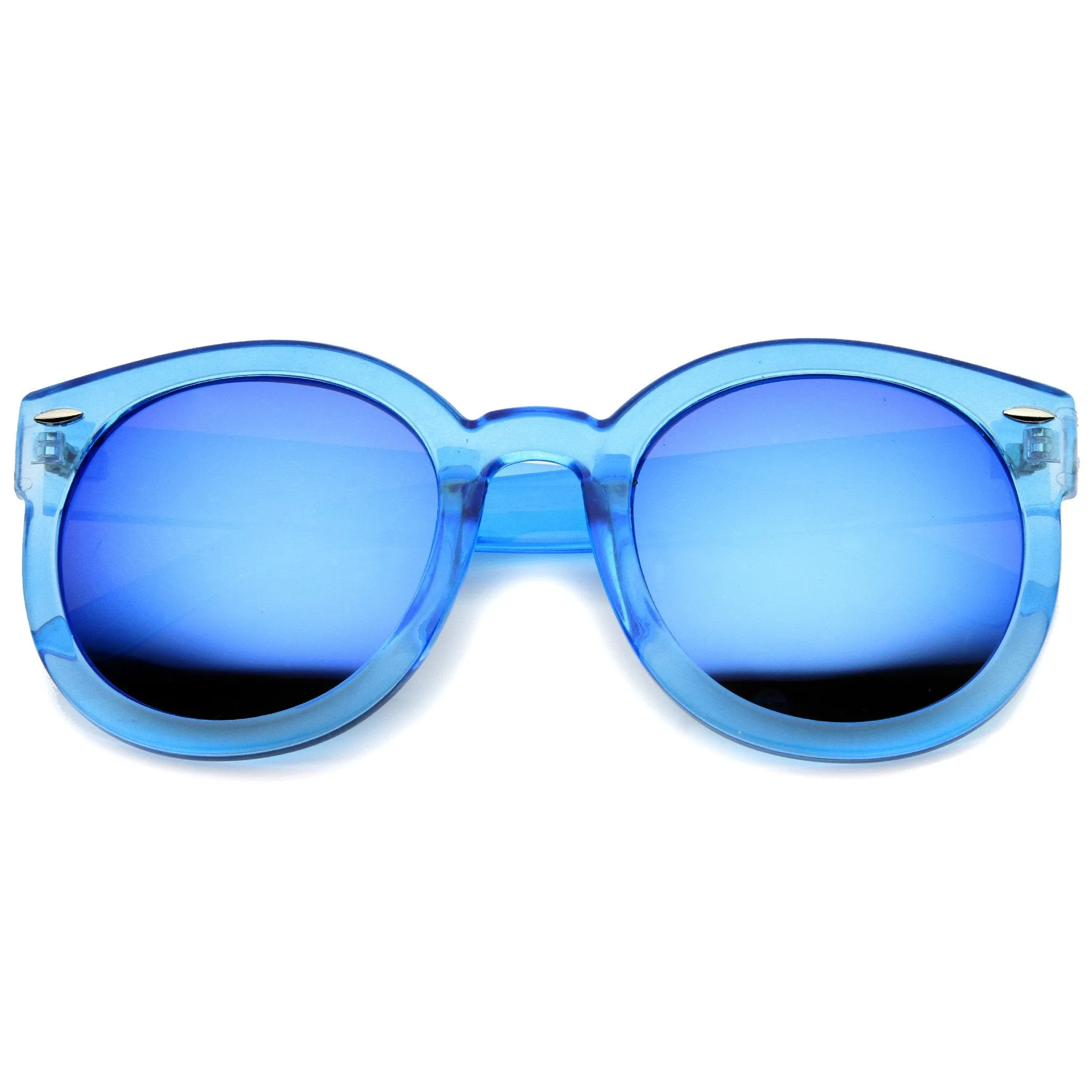 Women's Round Transparent Color Lens Sunglasses A030 sold by ZeroUV product image thumbnail 5
