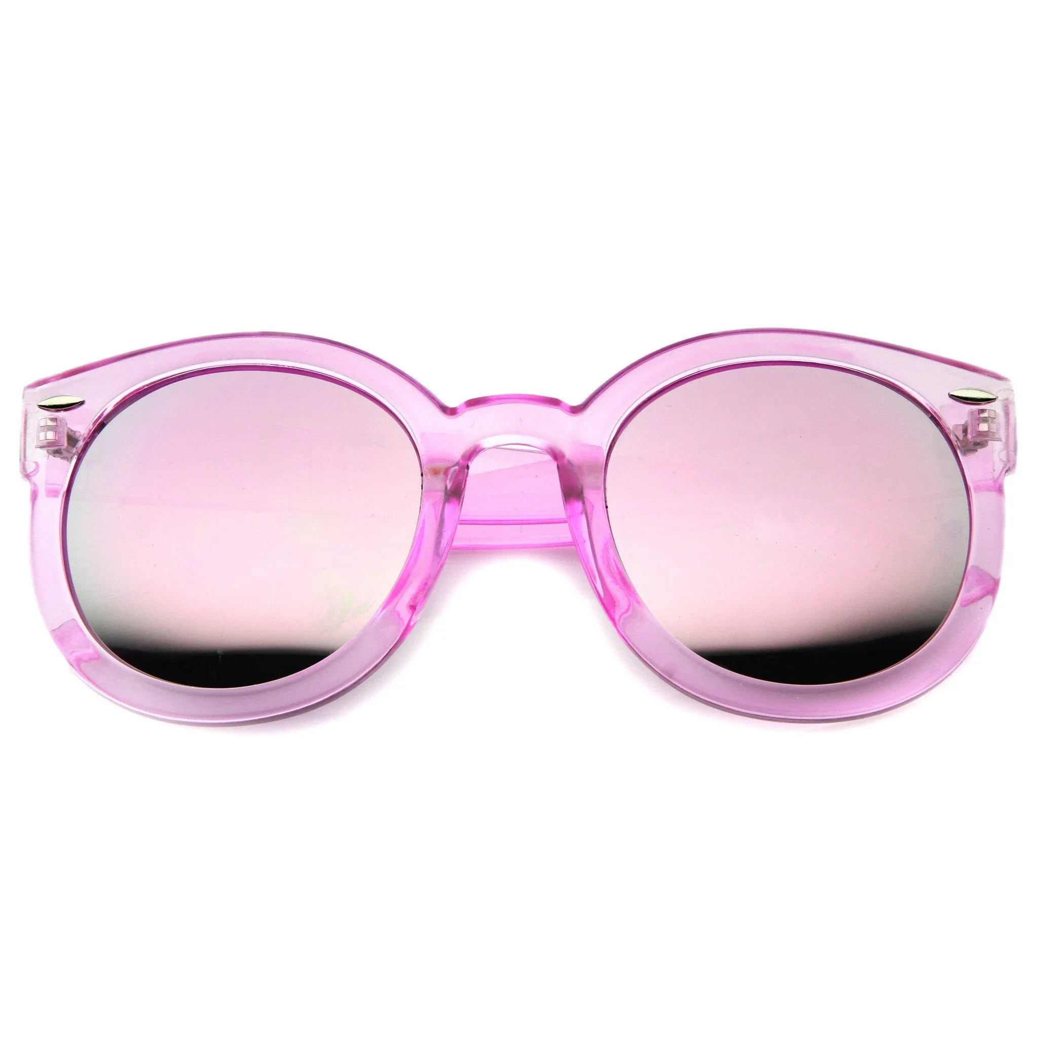 Women's Round Transparent Color Lens Sunglasses A030 sold by ZeroUV