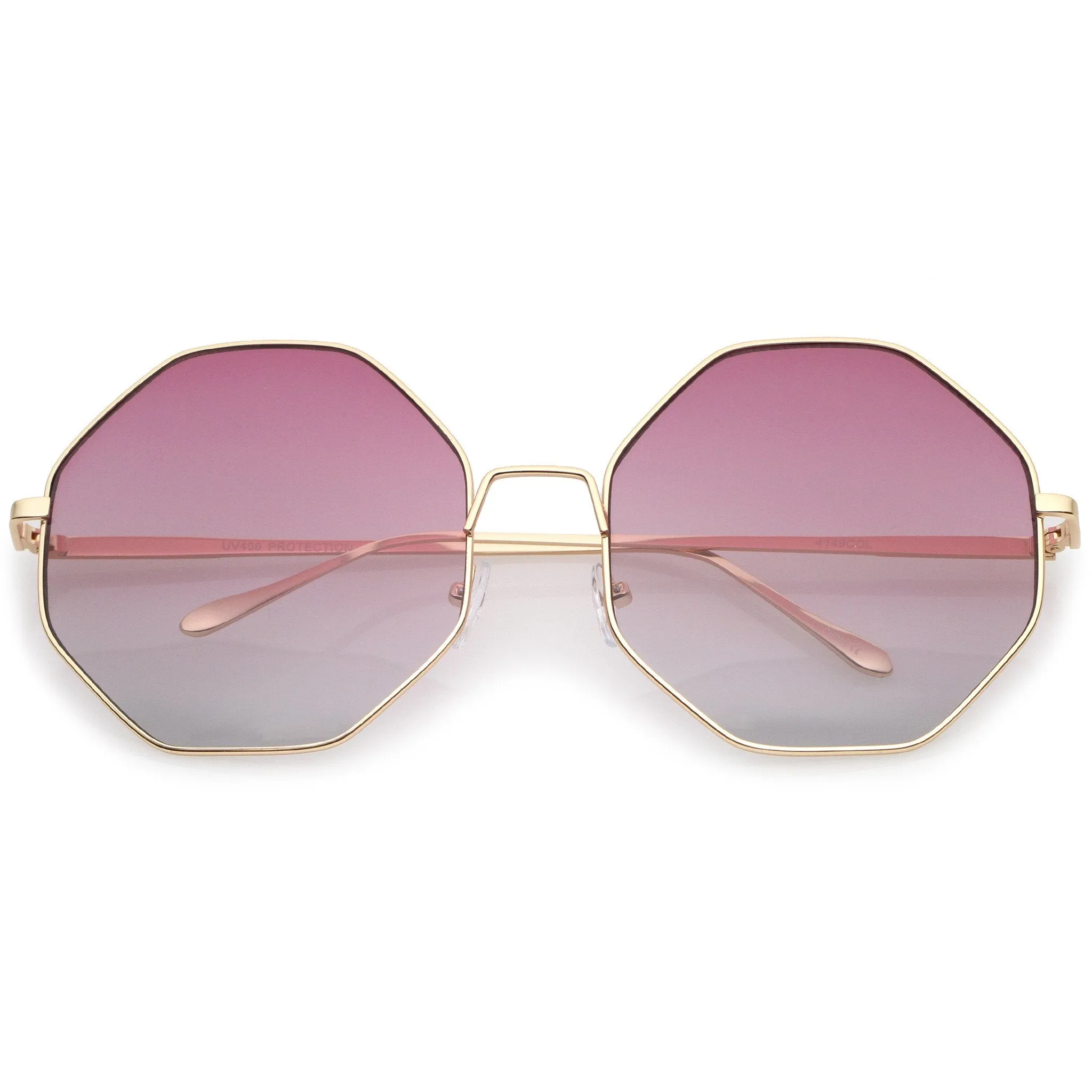 Women's Indie Festival Oversize Hexagon Sunglasses A656 sold by ZeroUV