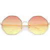 Women's Indie Festival Oversize Hexagon Sunglasses A656 sold by ZeroUV