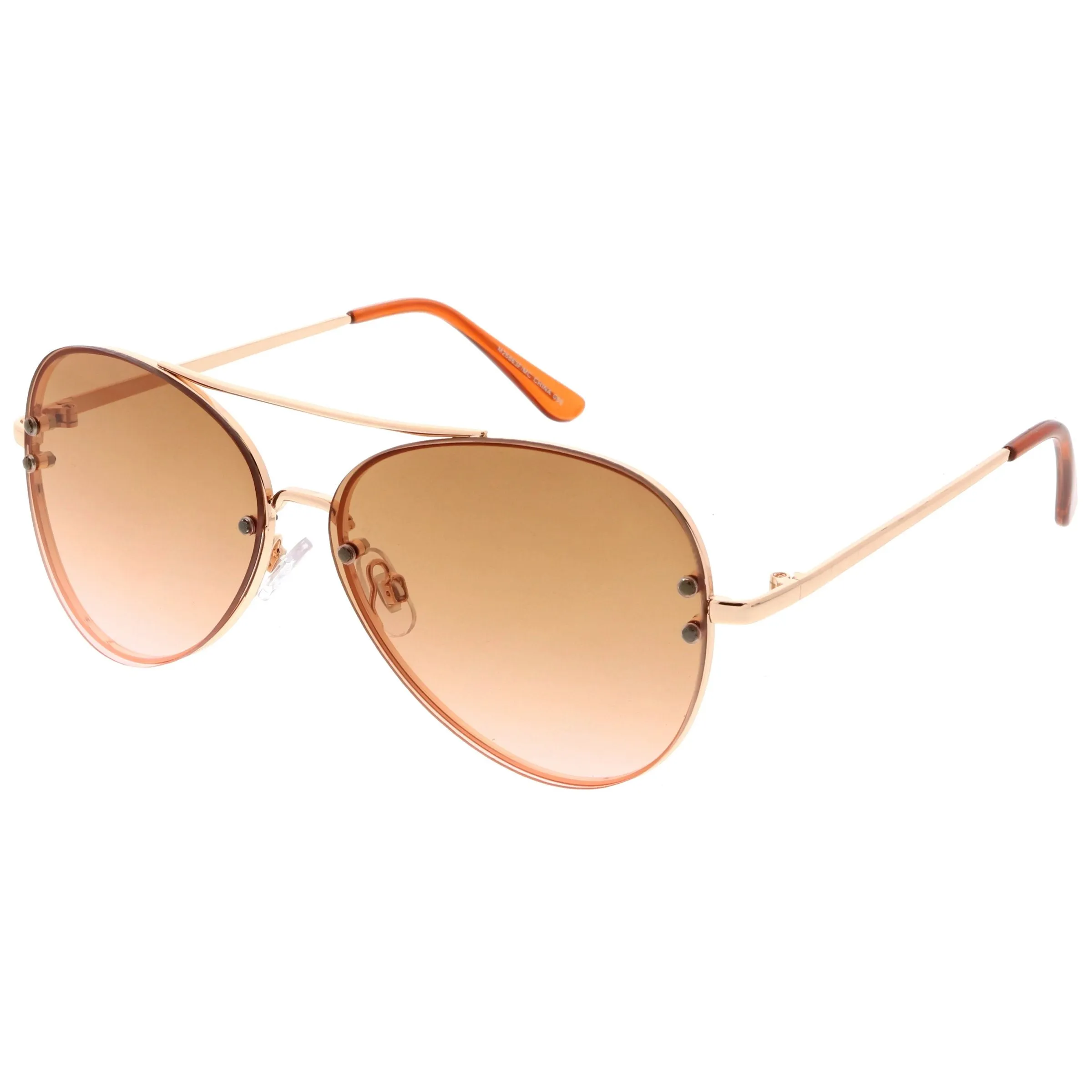 Oversize Retro Colorful Gradient Flat Lens Aviator Sunglasses A881 sold by ZeroUV product image thumbnail 4