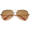 Oversize Retro Colorful Gradient Flat Lens Aviator Sunglasses A881 sold by ZeroUV