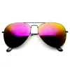 Ultra Thin Metal Frame Aviator Sunglasses With Flash Mirror Lenses 1493 sold by ZeroUV