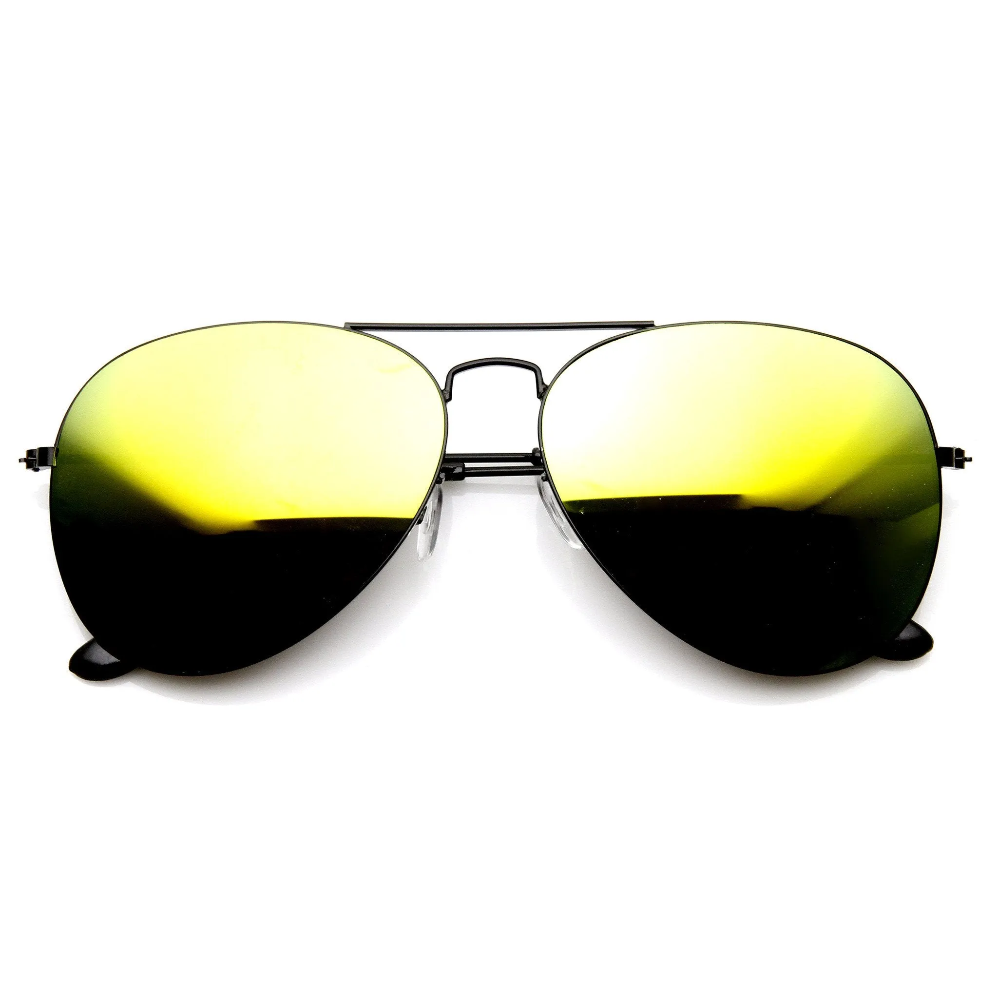 Ultra Thin Metal Frame Aviator Sunglasses With Flash Mirror Lenses 1493 sold by ZeroUV product image thumbnail 5
