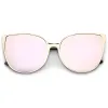 Women's Modern Oversize Mirrored Flat Lens Cat Eye Sunglasses A929 sold by ZeroUV
