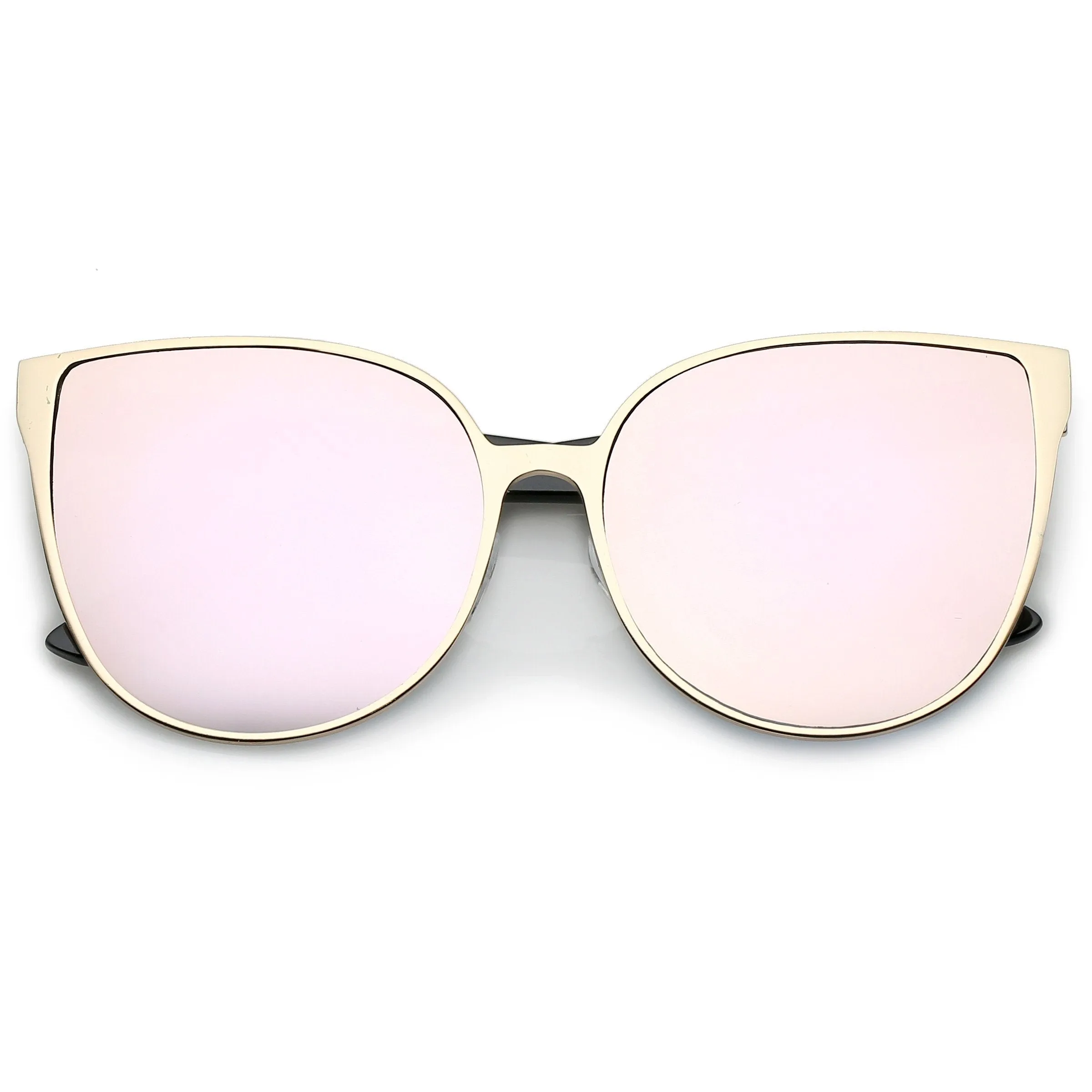 Women's Modern Oversize Mirrored Flat Lens Cat Eye Sunglasses A929 sold by ZeroUV product image thumbnail 5