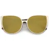 Women's Modern Oversize Mirrored Flat Lens Cat Eye Sunglasses A929 sold by ZeroUV