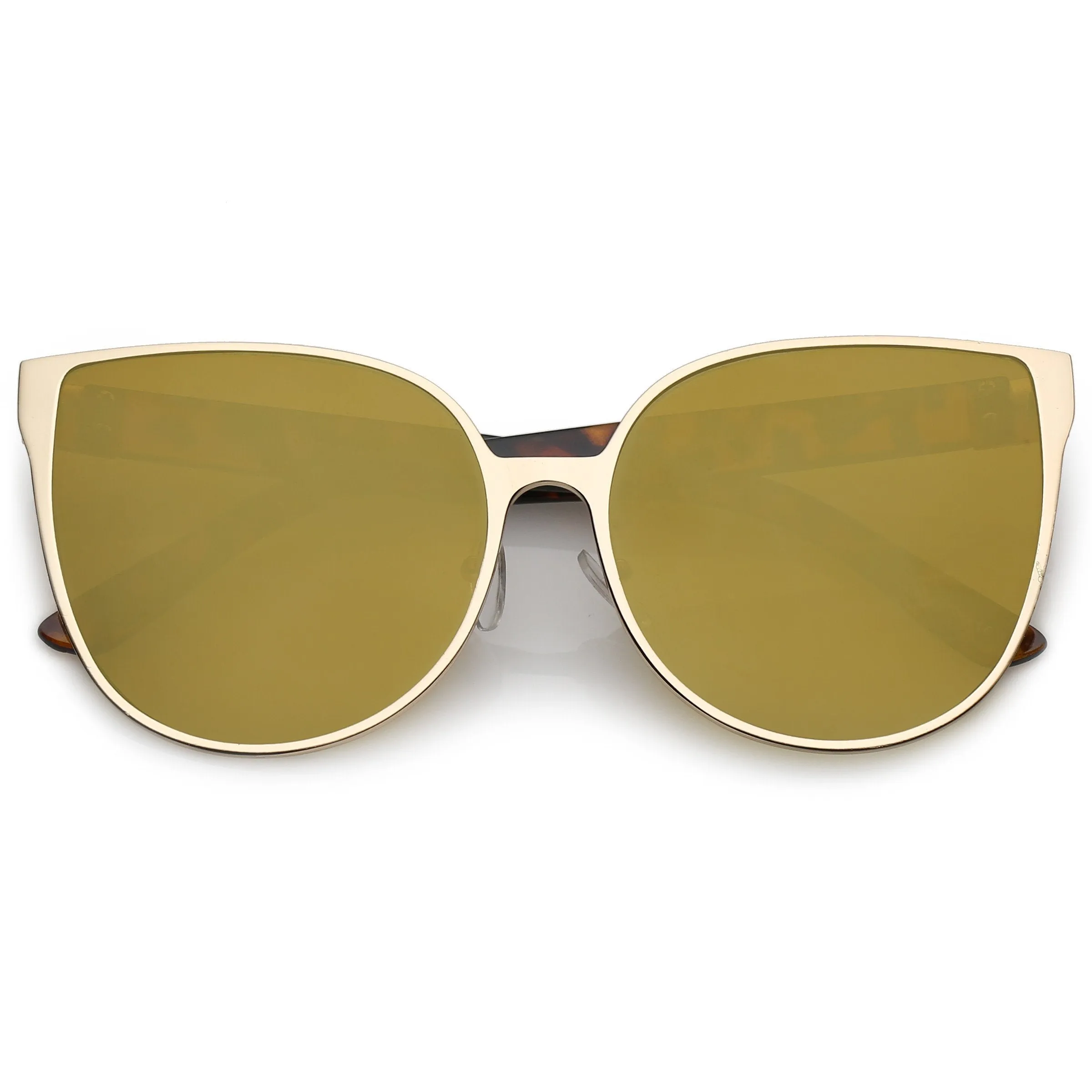 Women's Modern Oversize Mirrored Flat Lens Cat Eye Sunglasses A929 sold by ZeroUV