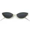 Retro Vintage Inspired Thin Metal Frame Color Tinted Lens Cat Eye Sunglasses C977 sold by ZeroUV