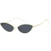 Retro Vintage Inspired Thin Metal Frame Color Tinted Lens Cat Eye Sunglasses C977 sold by ZeroUV