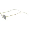 Retro Vintage Inspired Thin Metal Frame Color Tinted Lens Cat Eye Sunglasses C977 sold by ZeroUV