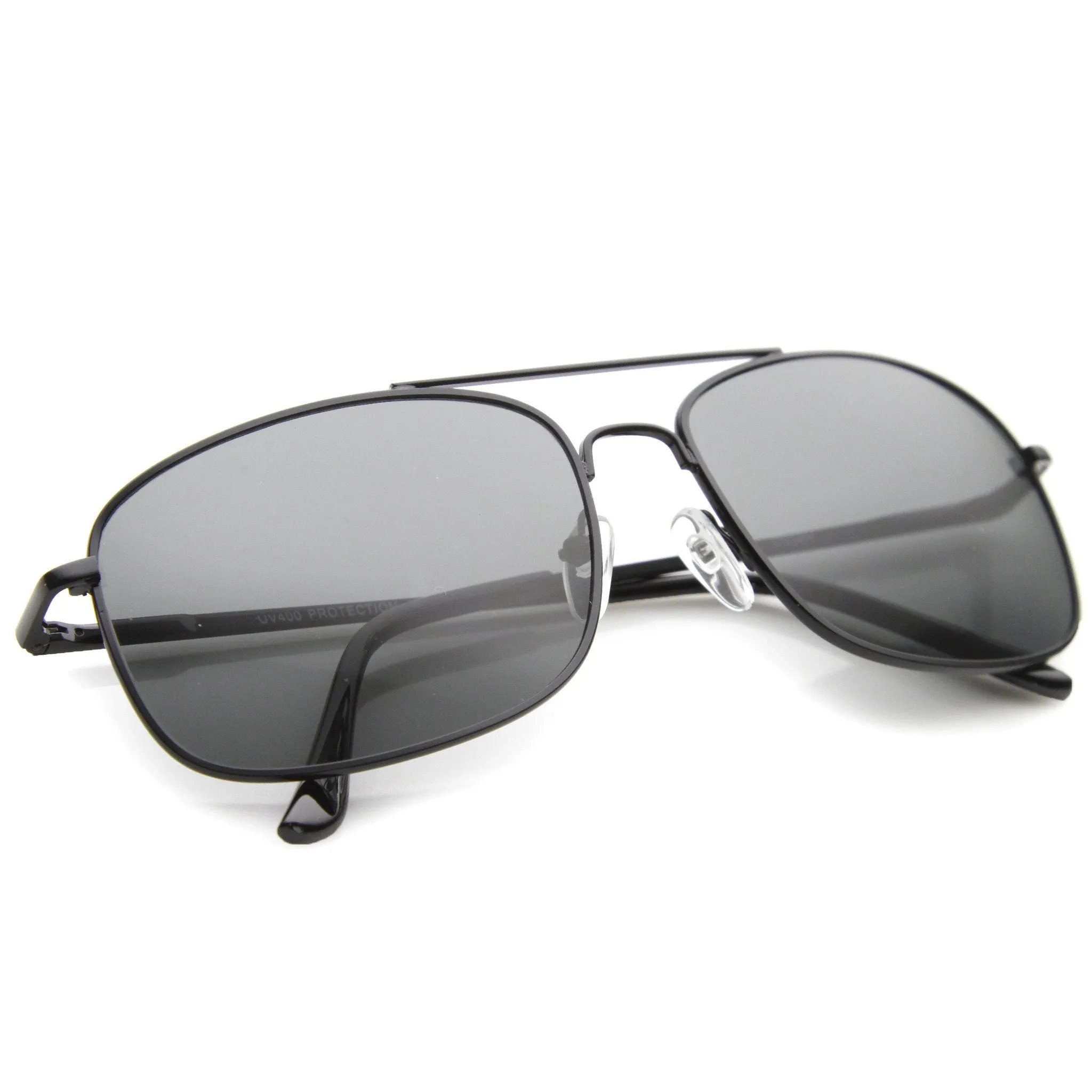 Classic Men's Square Wired Metal Aviator Sunglasses A028 sold by ZeroUV product image thumbnail 4