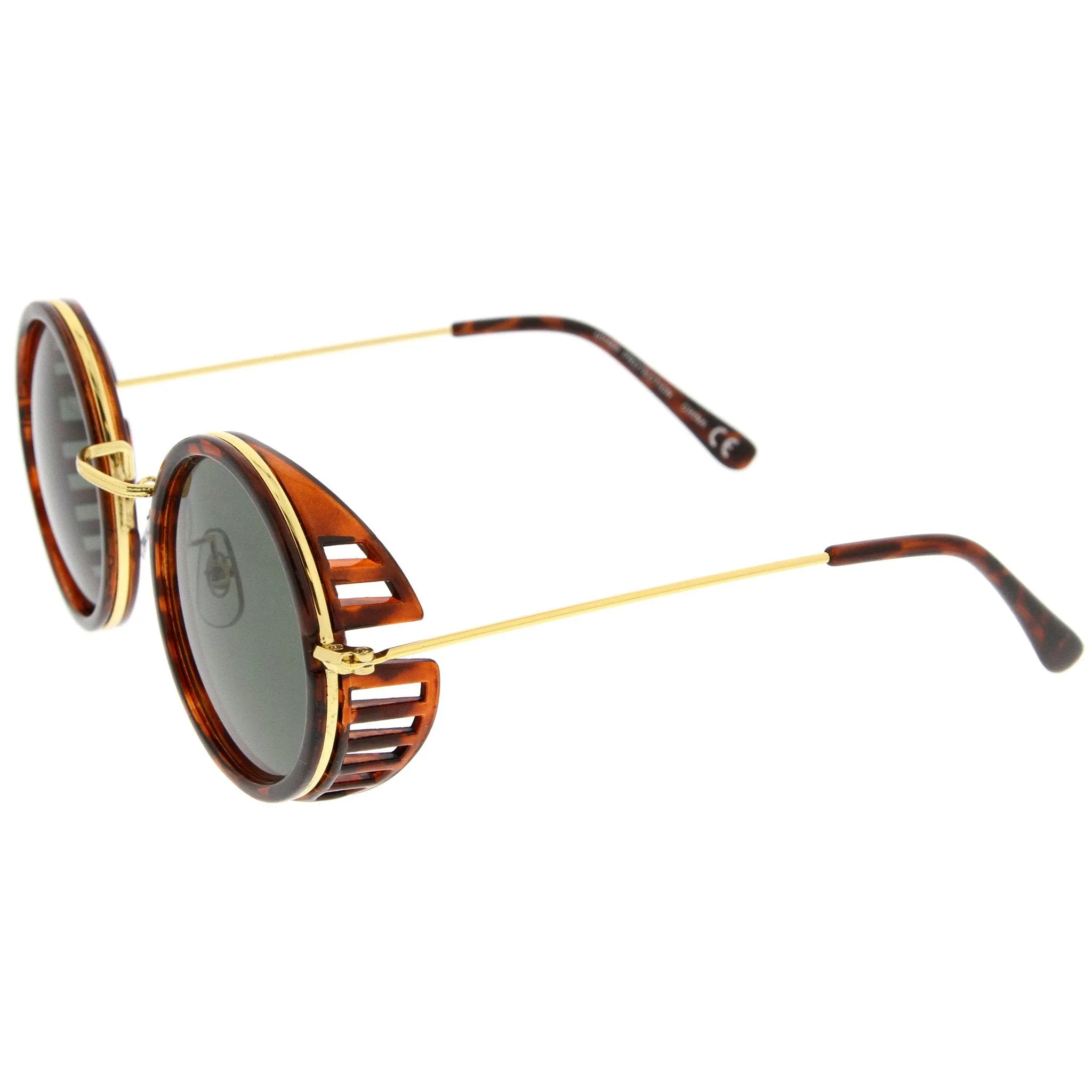 Retro Steampunk Sidecar Round Side Cover Sunglasses A766 sold by ZeroUV product image thumbnail 5