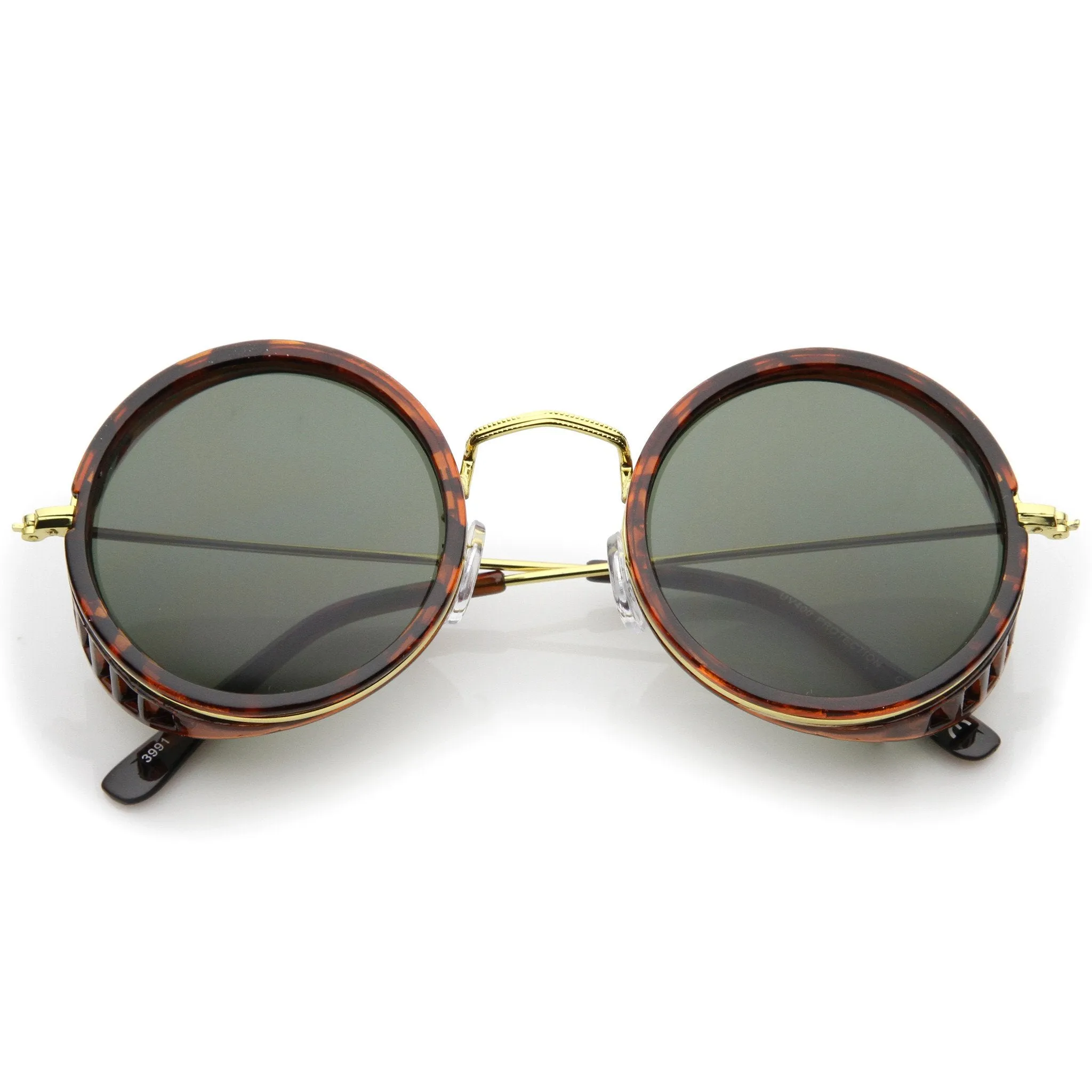 Retro Steampunk Sidecar Round Side Cover Sunglasses A766 sold by ZeroUV product image thumbnail 3