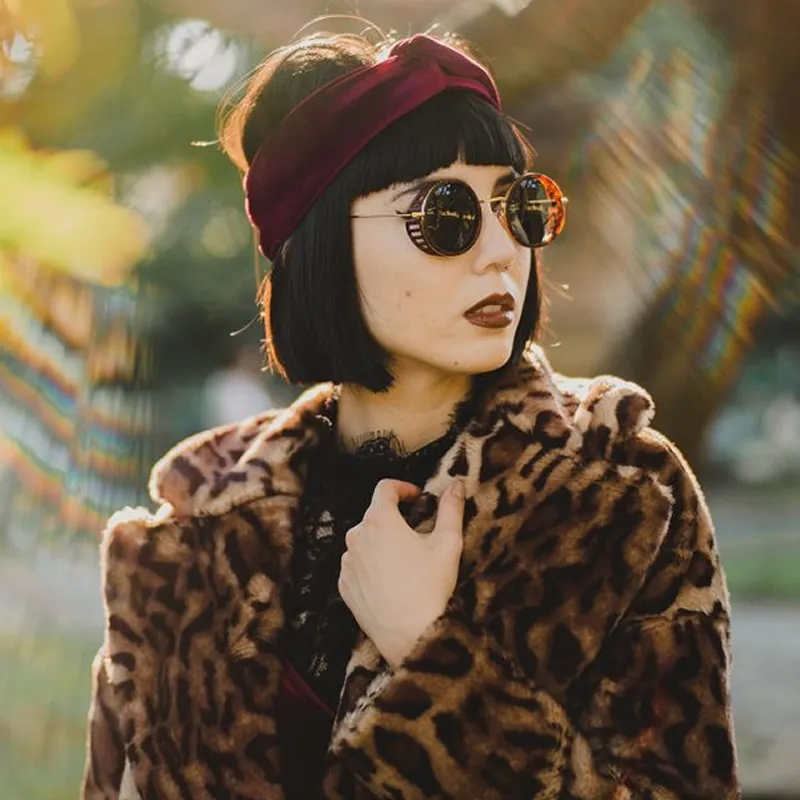 Retro Steampunk Sidecar Round Side Cover Sunglasses A766 sold by ZeroUV product image thumbnail 2