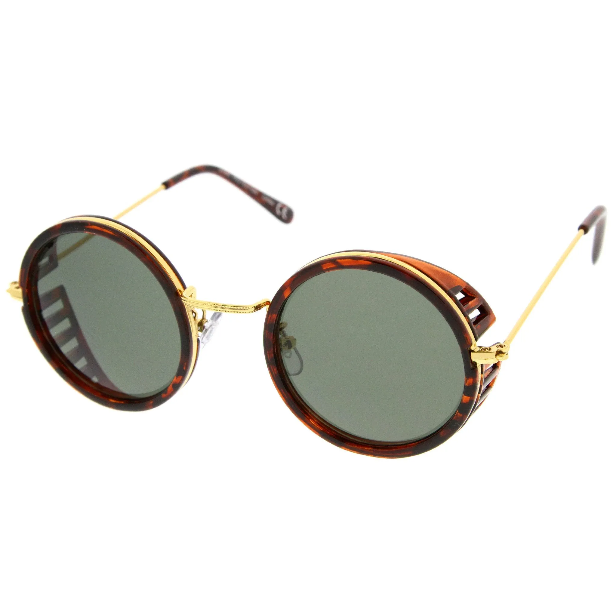 Retro Steampunk Sidecar Round Side Cover Sunglasses A766 sold by ZeroUV product image thumbnail 4