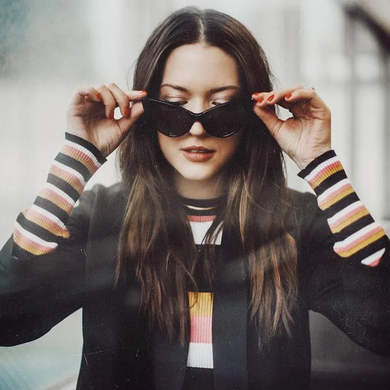 Womens Fashion Hot Tip Pointed Vintage Cat Eye Sunglasses 8371 sold by ZeroUV product image thumbnail 3