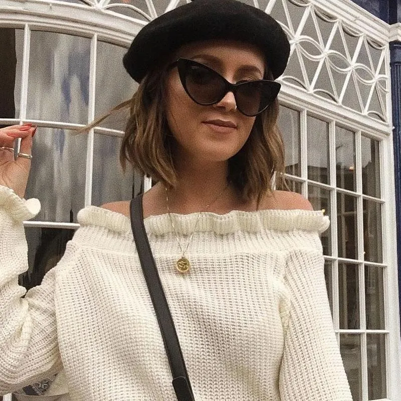 Womens Fashion Hot Tip Pointed Vintage Cat Eye Sunglasses 8371 sold by ZeroUV product image thumbnail 5