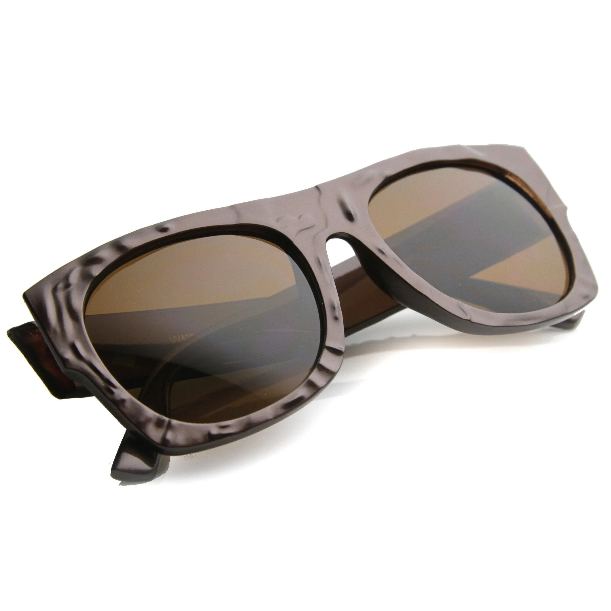 Unique Flat Top Textured Sunglasses 9865 sold by ZeroUV product image thumbnail 4