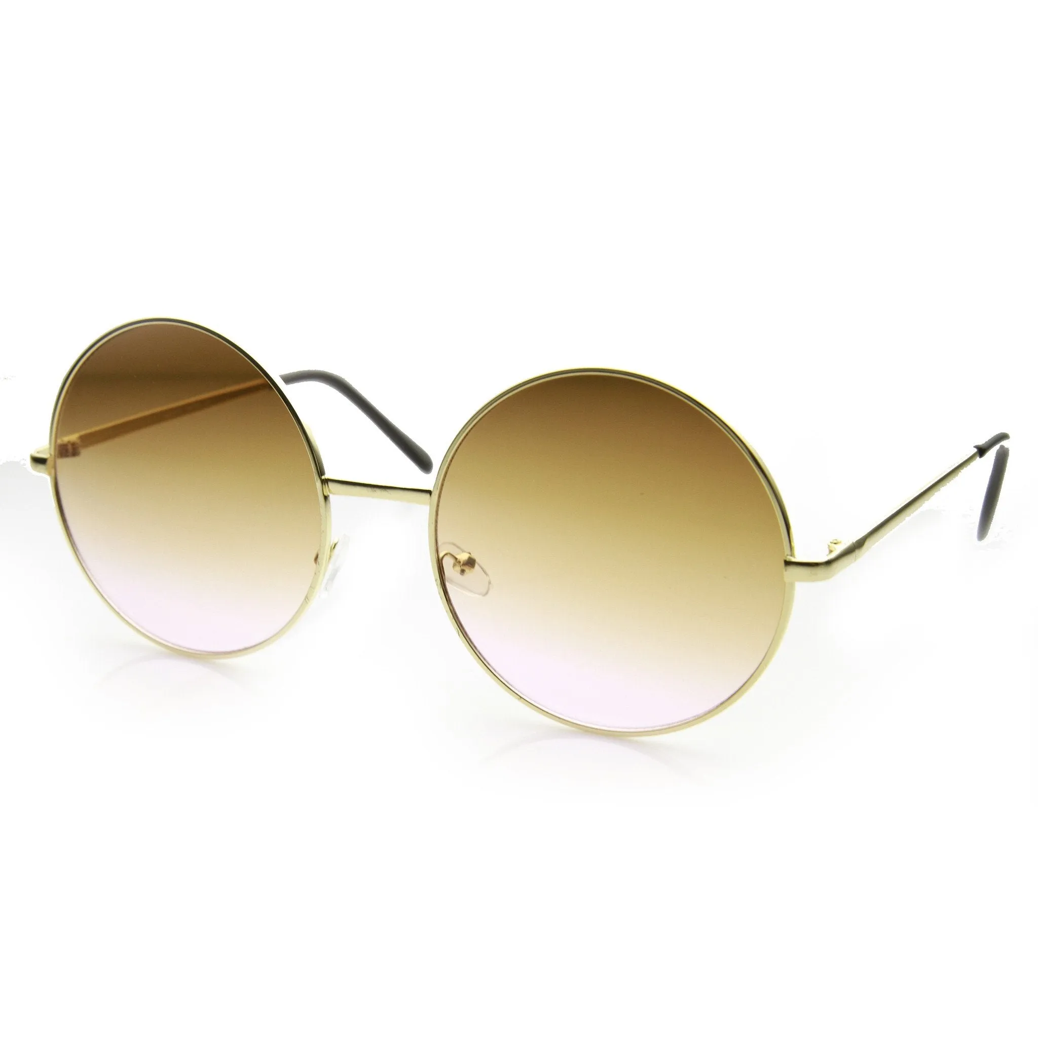Retro Hippie Oversize Round Color Gradient Lens Sunglasses 9578 sold by ZeroUV product image thumbnail 4