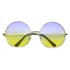 Retro Hippie Oversize Round Color Gradient Lens Sunglasses 9578 sold by ZeroUV