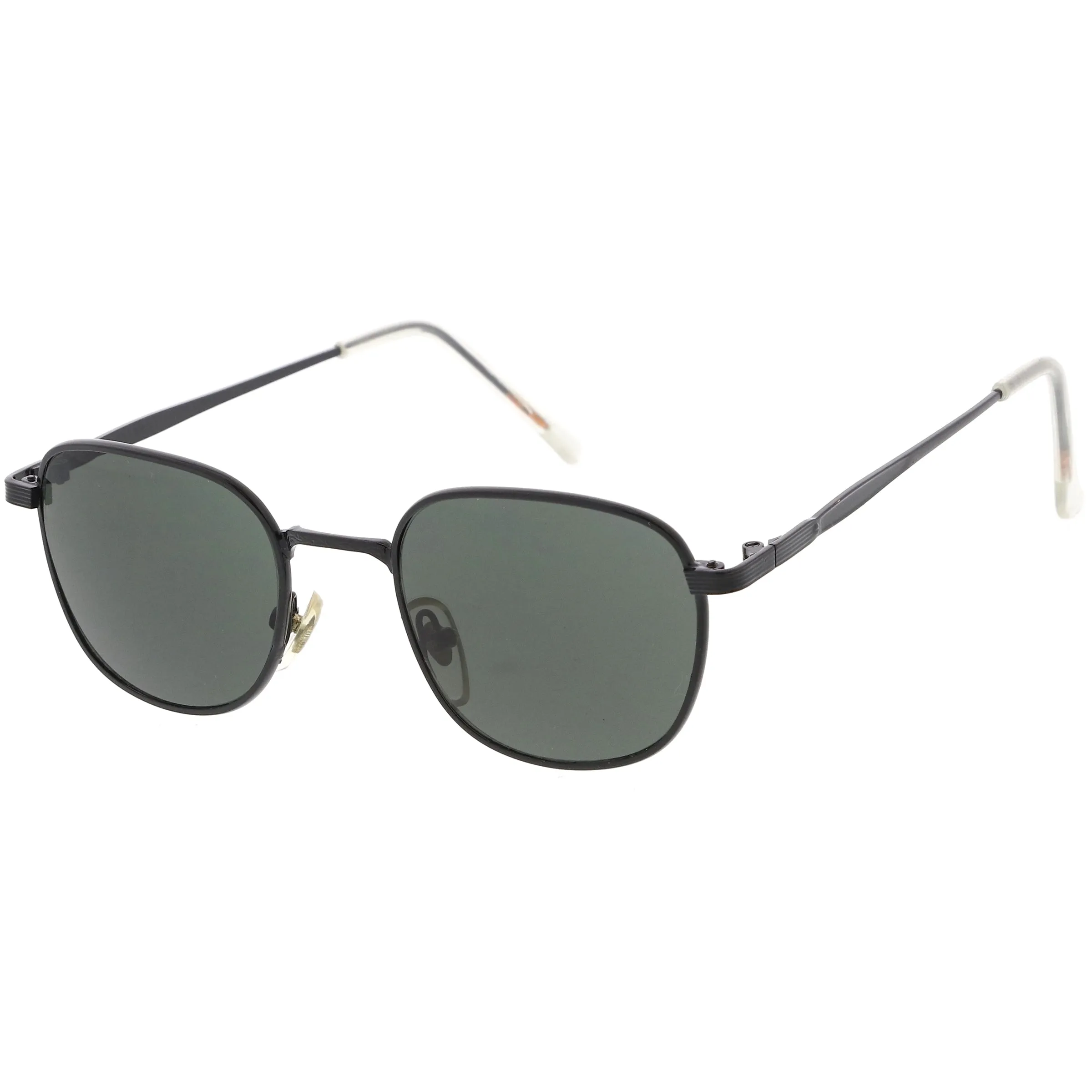 Deadstock True Vintage Square Metal Dapper Sunglasses C717 sold by ZeroUV product image thumbnail 2