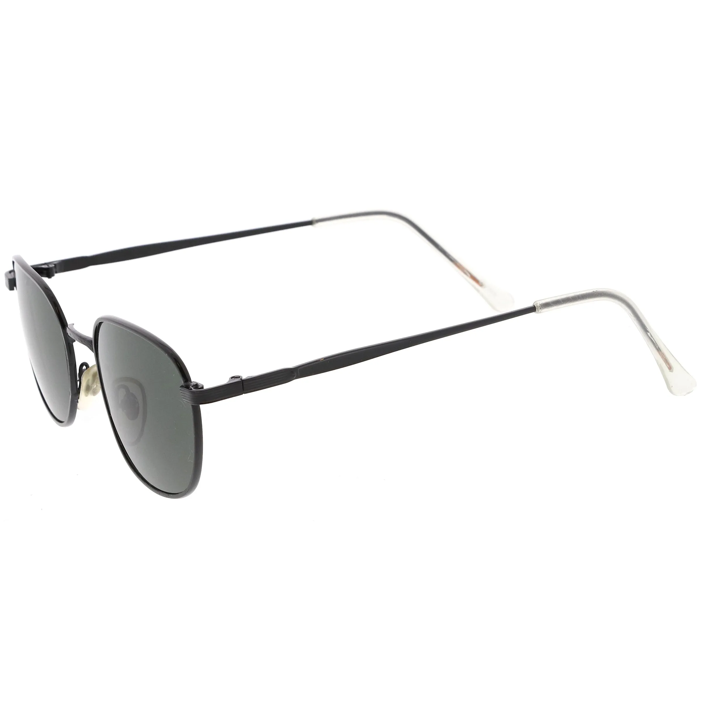 Deadstock True Vintage Square Metal Dapper Sunglasses C717 sold by ZeroUV product image thumbnail 3