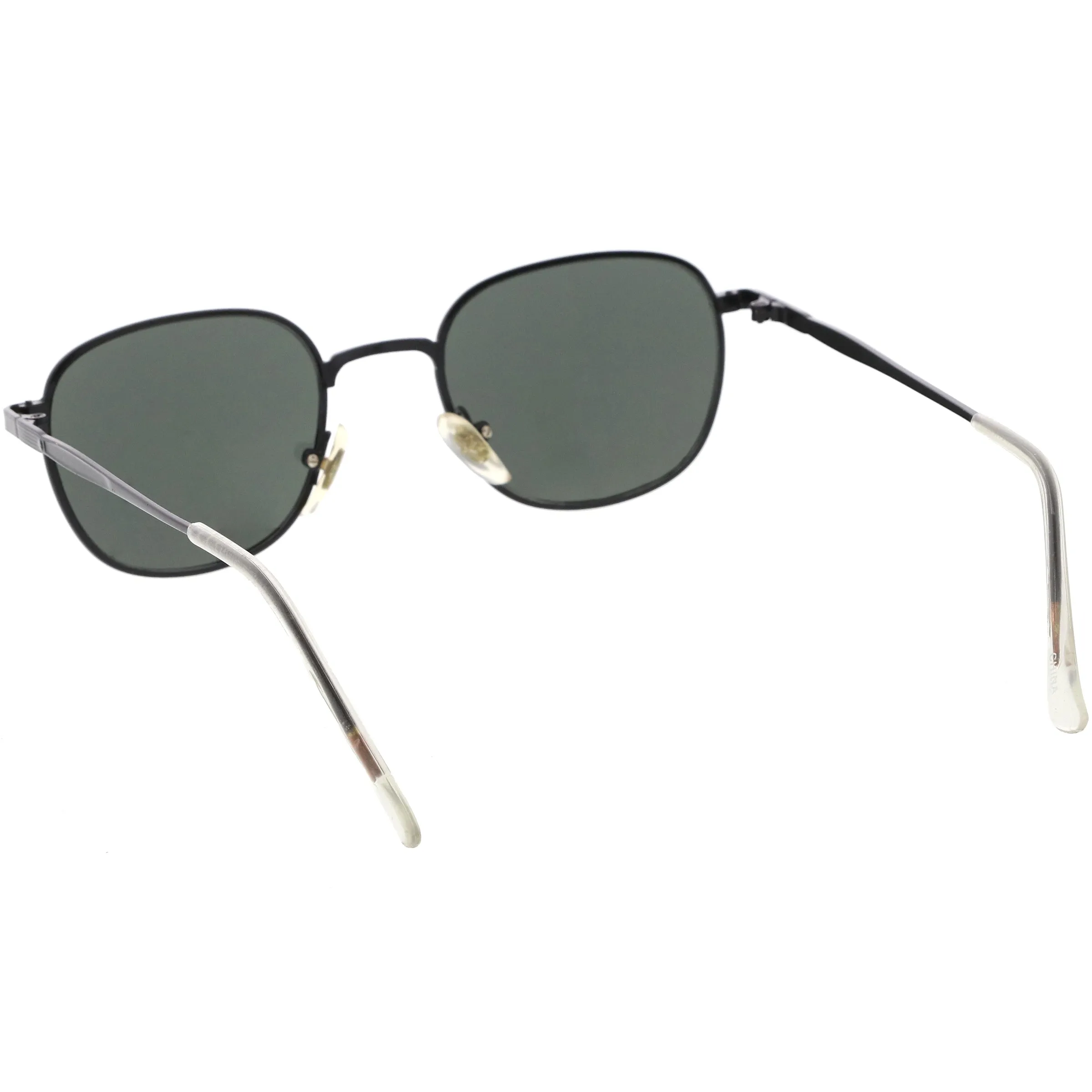 Deadstock True Vintage Square Metal Dapper Sunglasses C717 sold by ZeroUV product image thumbnail 4