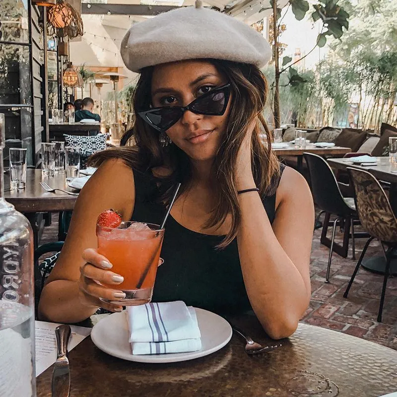 Women's Fashion Retro Triangle Cat Eye Sunglasses C570 sold by ZeroUV product image thumbnail 3