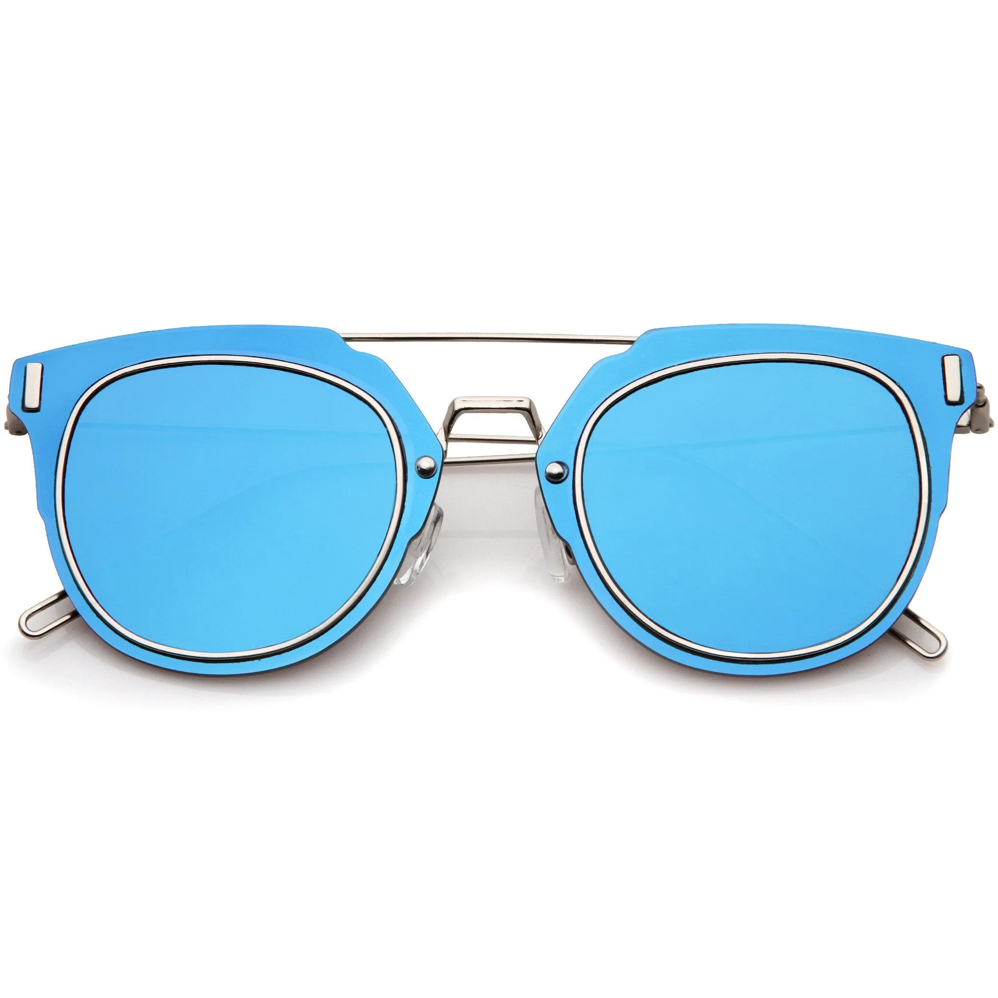 Ultra Slim Wire Frame Pantos Flat Lens Sunglasses A391 sold by ZeroUV product image thumbnail 3