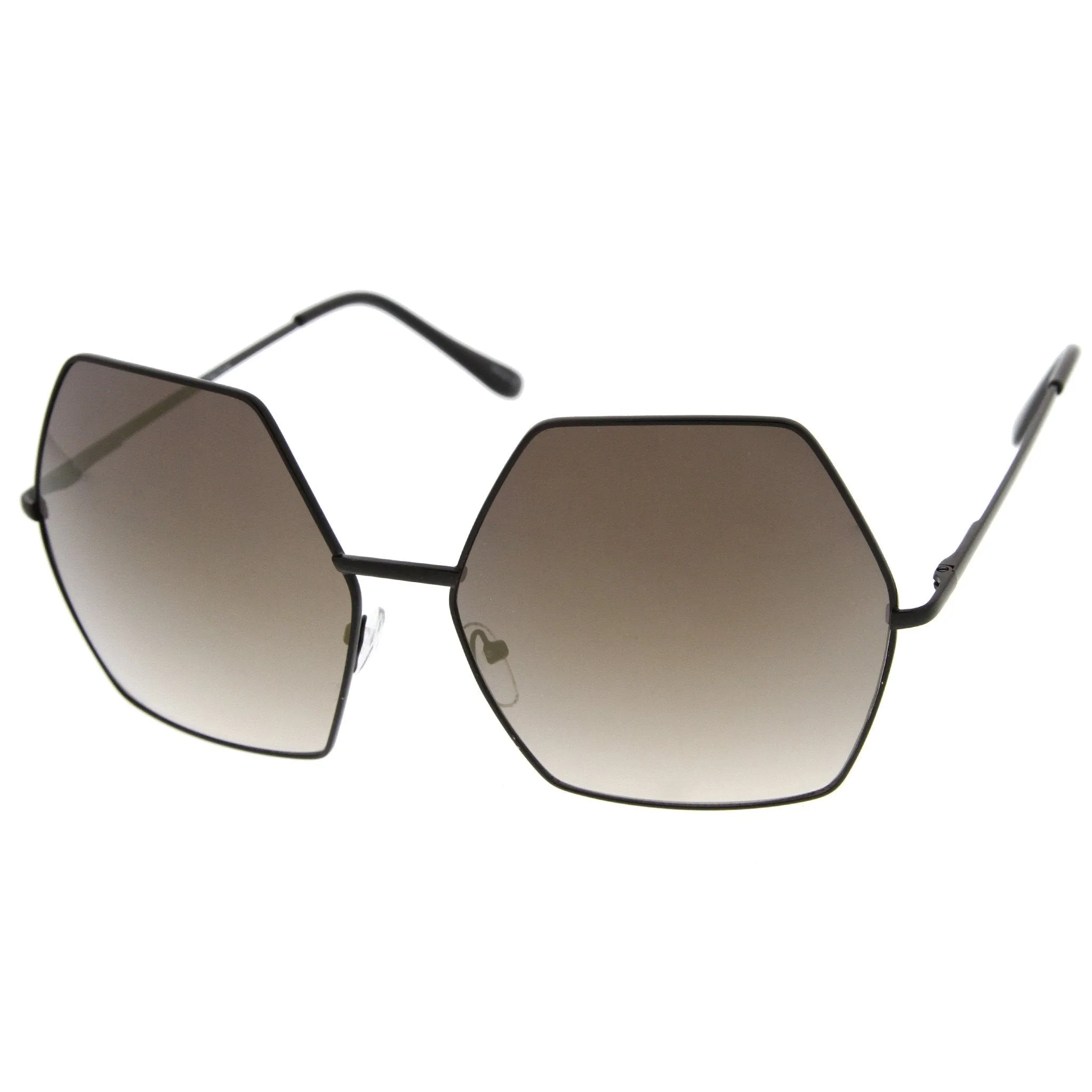 Women's Oversize Geometric Mirrored Lens Sunglasses A508 sold by ZeroUV product image thumbnail 2