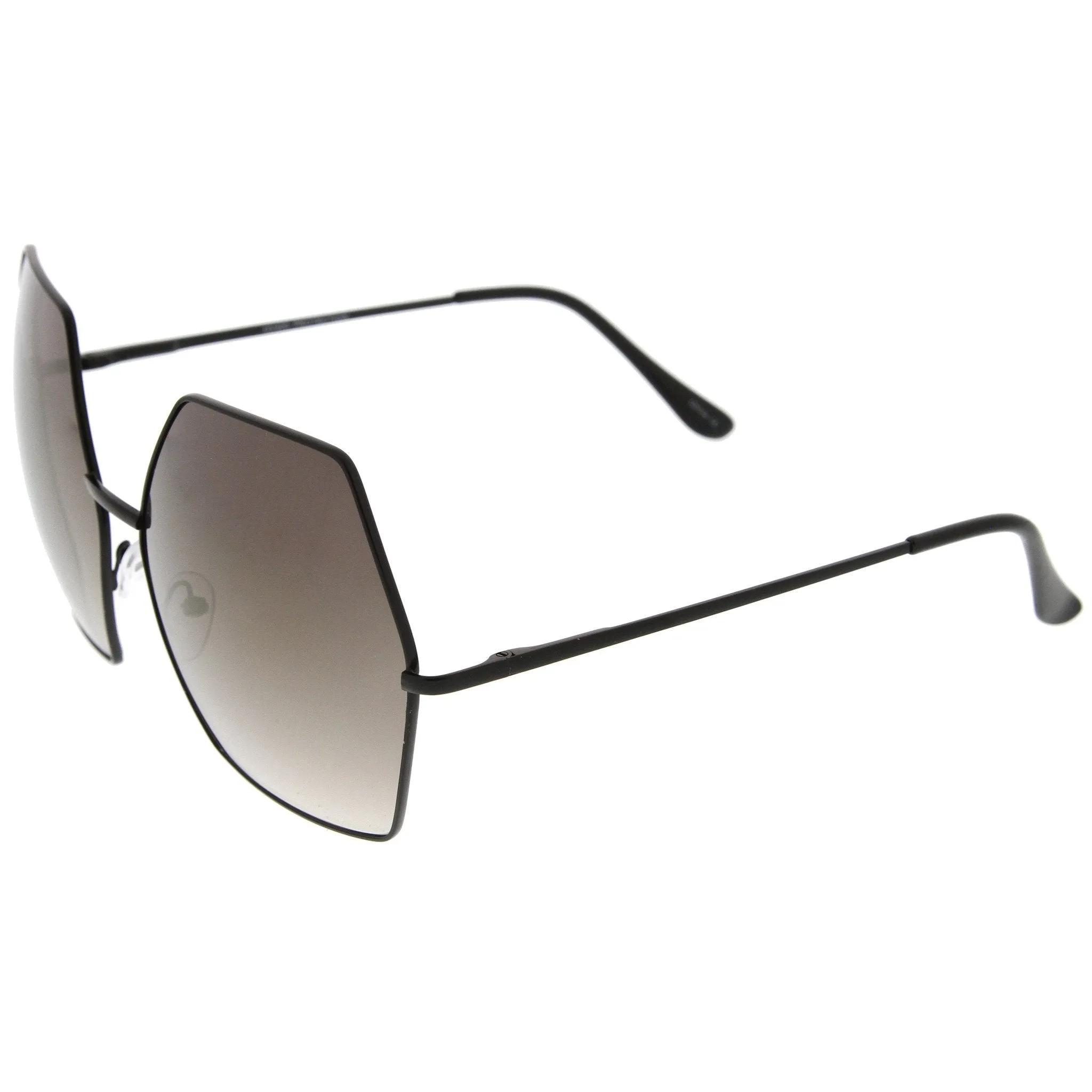 Women's Oversize Geometric Mirrored Lens Sunglasses A508 sold by ZeroUV product image thumbnail 3
