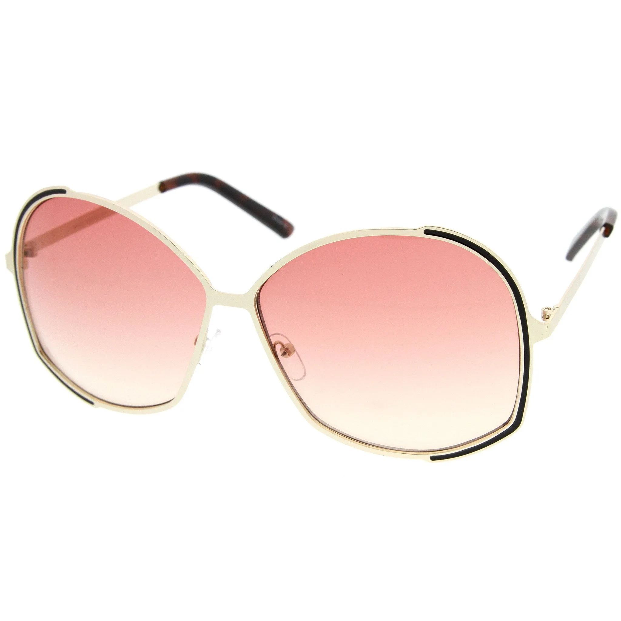 Oversize Women's Color Gradient Lens Sunglasses A498 sold by ZeroUV product image thumbnail 2