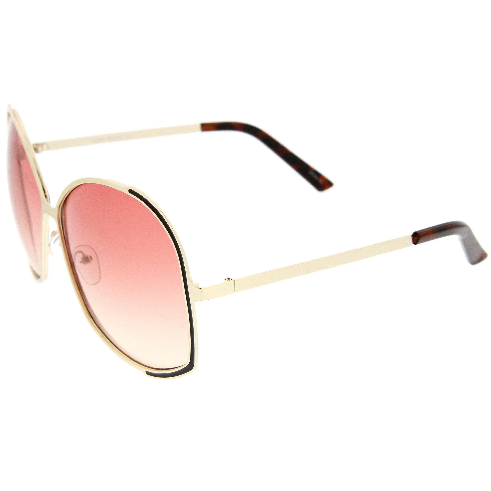Oversize Women's Color Gradient Lens Sunglasses A498 sold by ZeroUV product image thumbnail 3