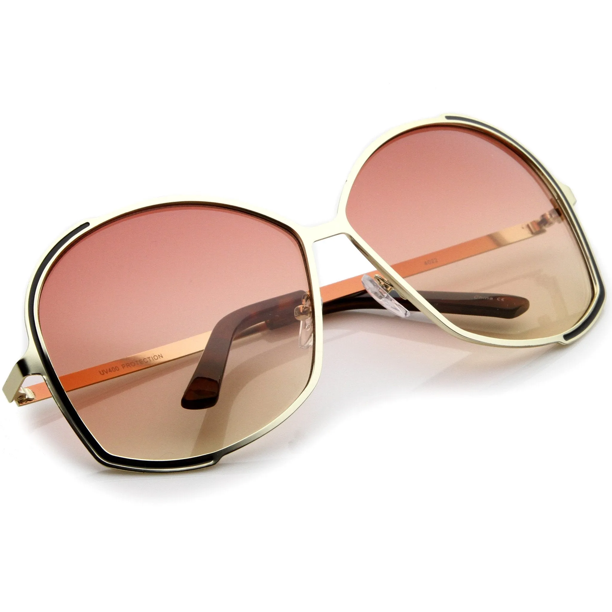 Oversize Women's Color Gradient Lens Sunglasses A498 sold by ZeroUV product image thumbnail 4