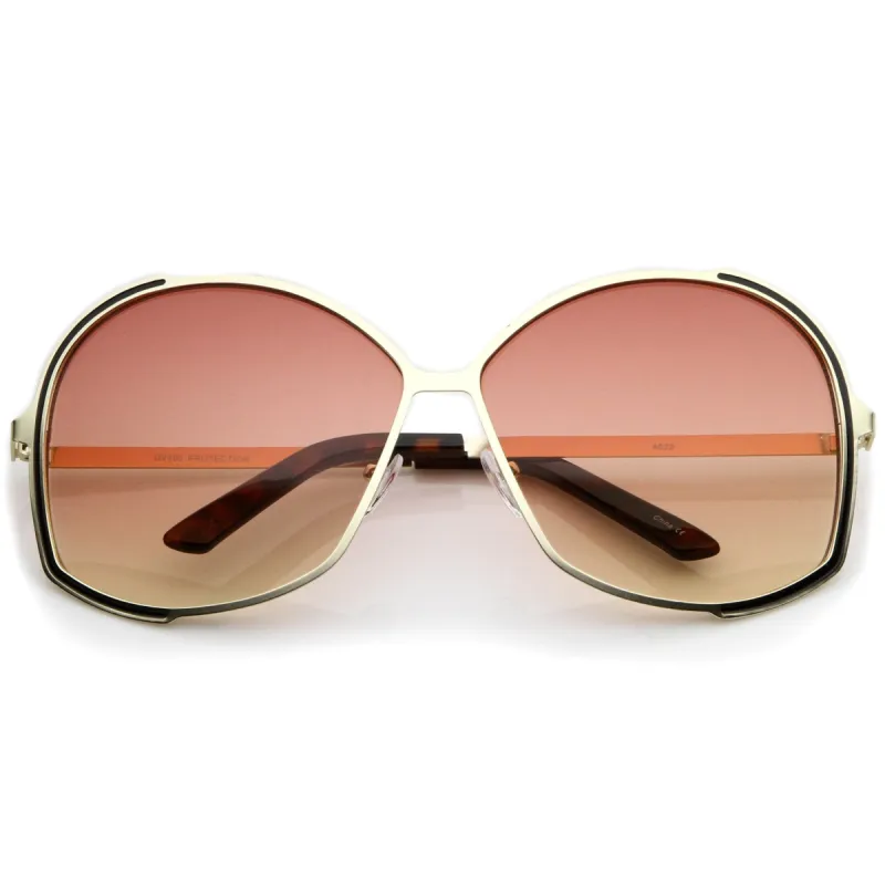Oversize Women's Color Gradient Lens Sunglasses A498 sold by ZeroUV