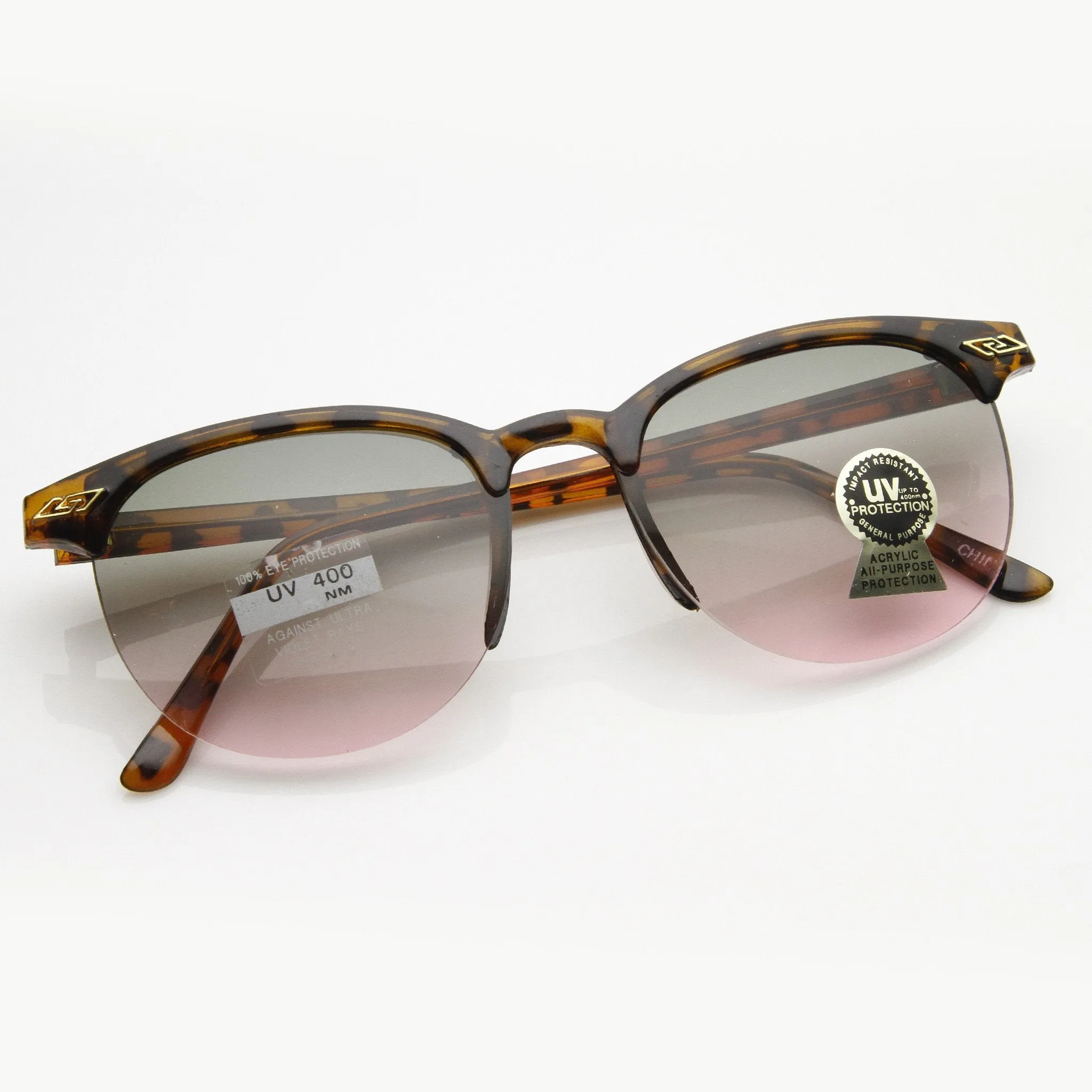 Genuine Vintage Half Frame Horned Rim Retro Sunglasses 7003 sold by ZeroUV product image thumbnail 3