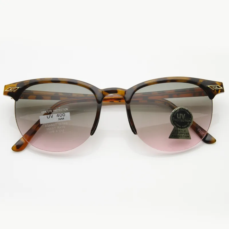 Genuine Vintage Half Frame Horned Rim Retro Sunglasses 7003 sold by ZeroUV