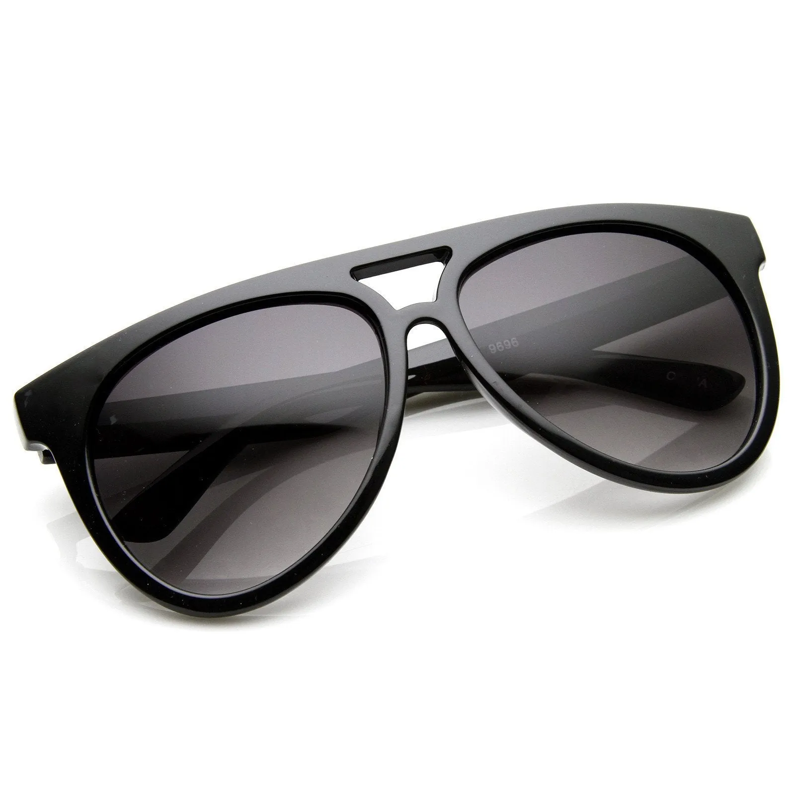 Retro Sunglasses Flat Top Oversize Aviators 8918 sold by ZeroUV product image thumbnail 5