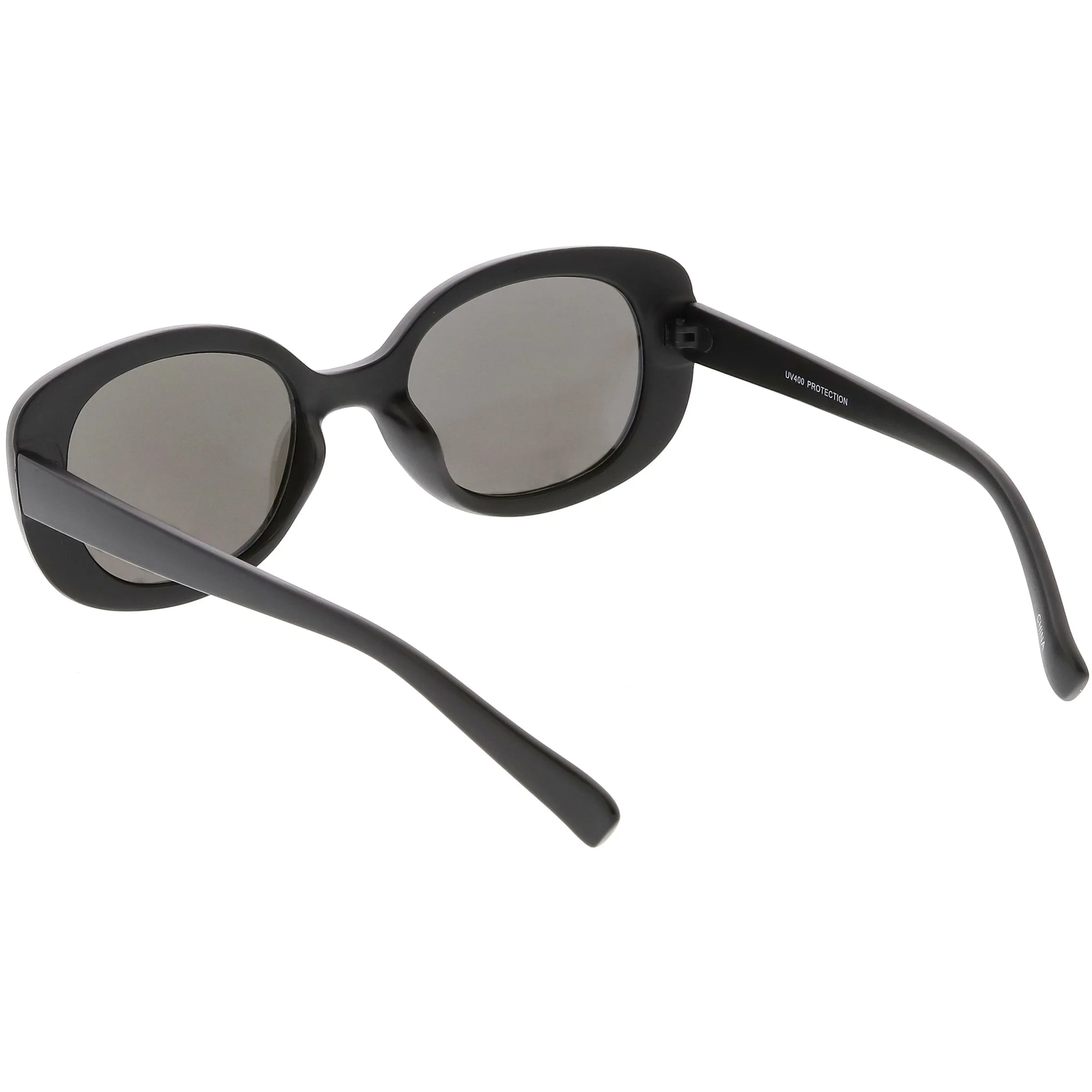 Women's Rounded Retro 1950's Thick Frame Sunglasses C557 sold by ZeroUV product image thumbnail 4
