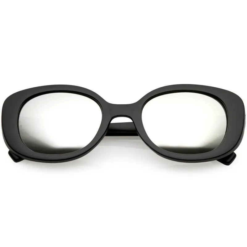 Women's Rounded Retro 1950's Thick Frame Sunglasses C557 sold by ZeroUV