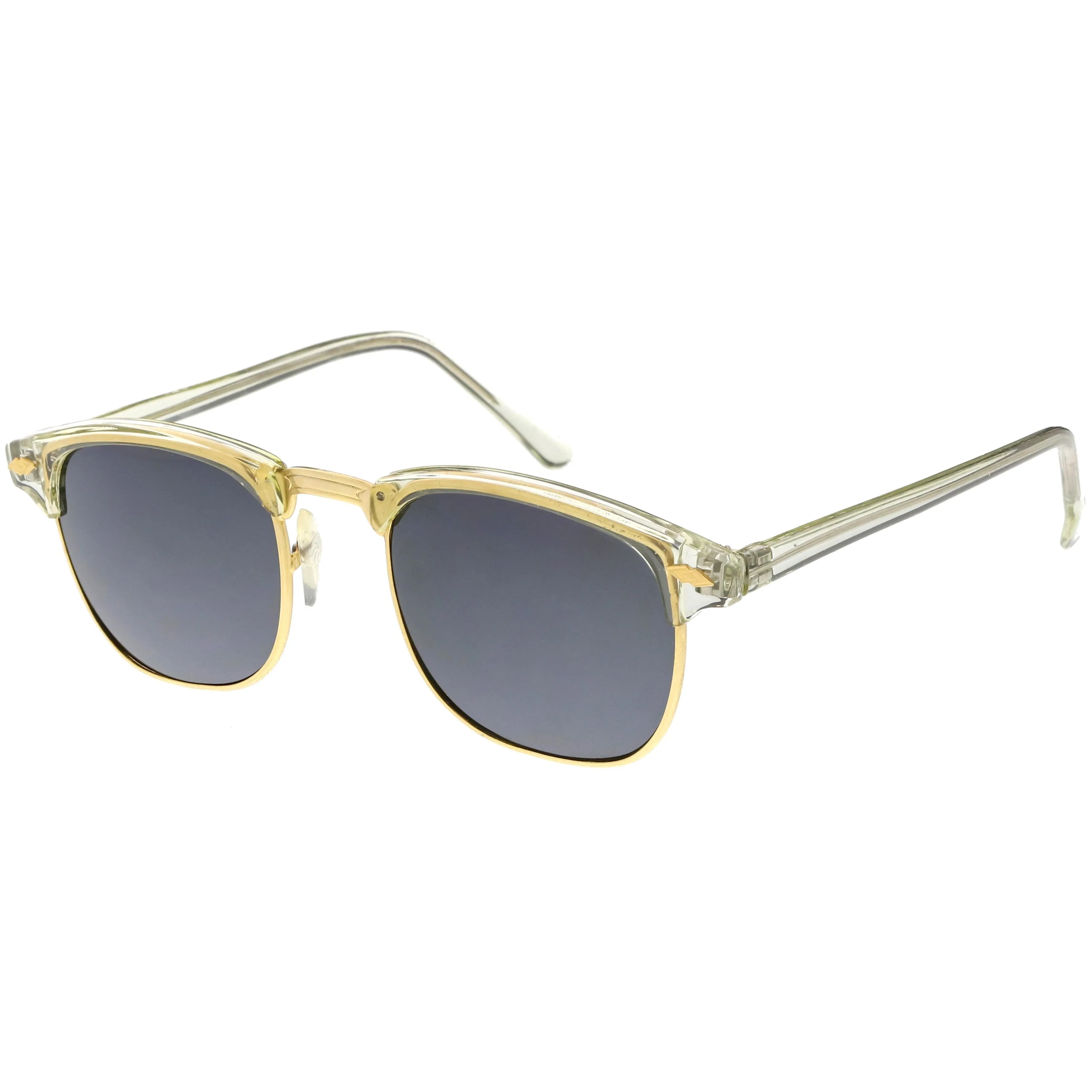 True Vintage Horned Rim Mirrored Lens Sunglasses C650 sold by ZeroUV product image thumbnail 2
