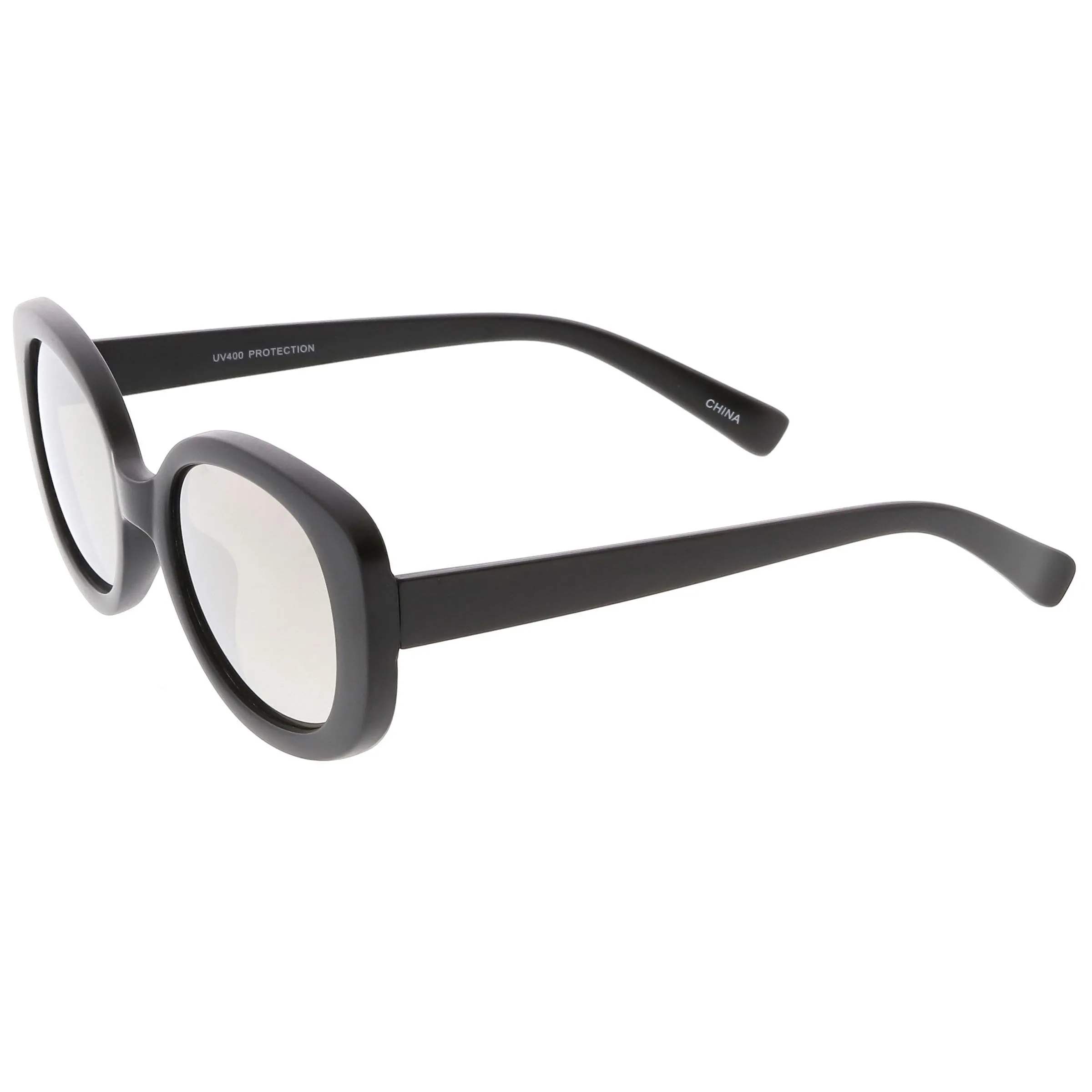 Women's Rounded Retro 1950's Thick Frame Sunglasses C557 sold by ZeroUV product image thumbnail 3