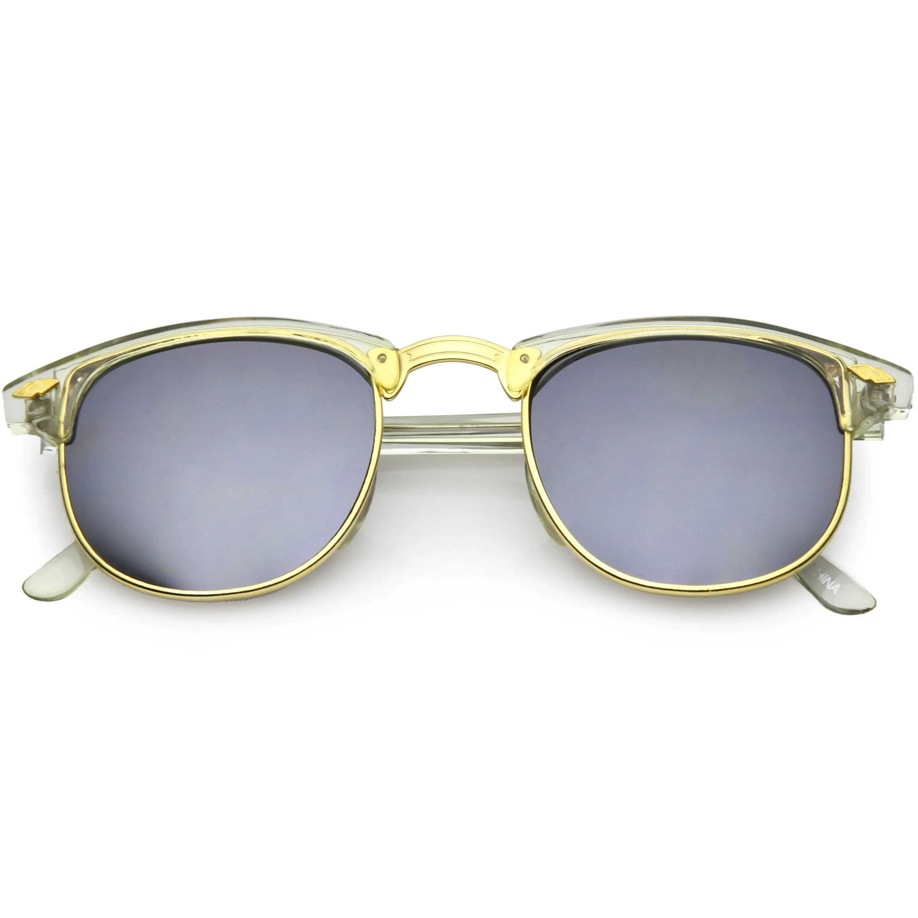 True Vintage Horned Rim Mirrored Lens Sunglasses C650 sold by ZeroUV