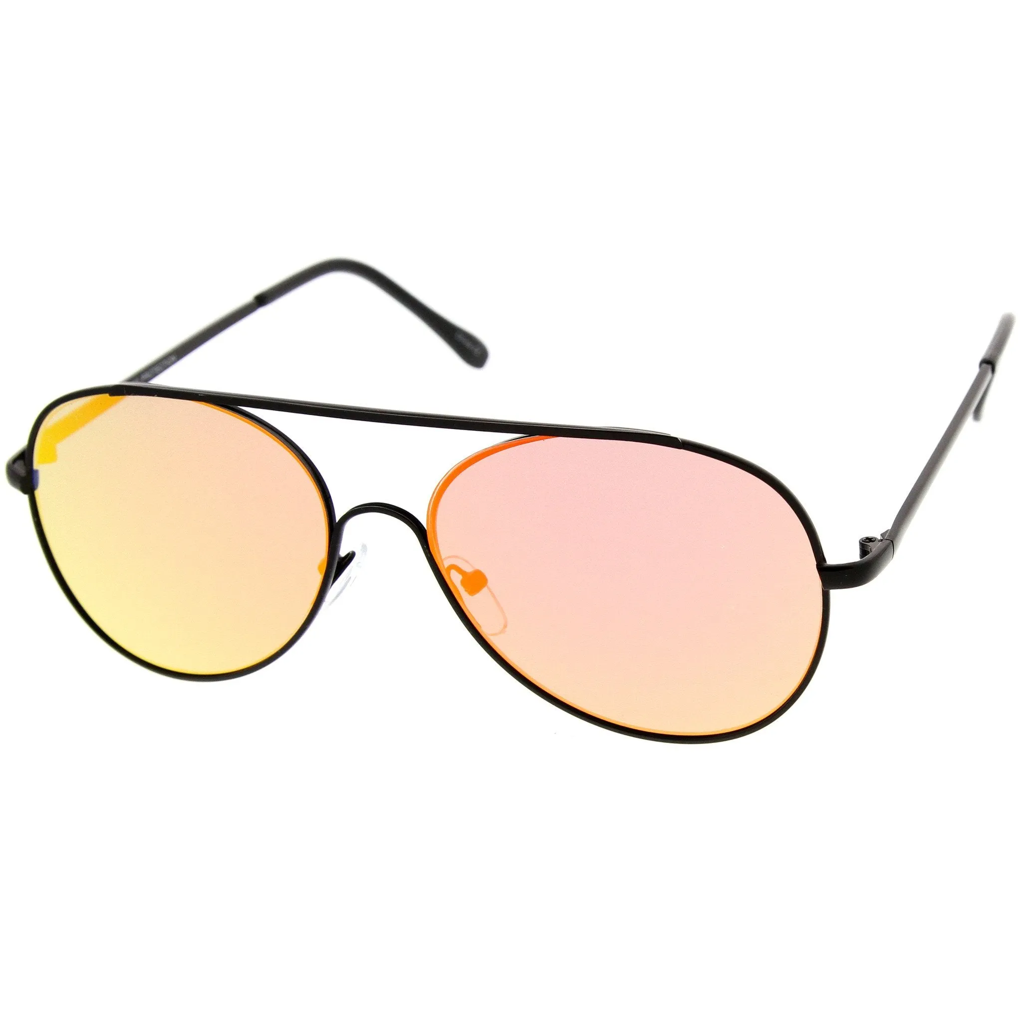 Modern Center Focus Mirror Lens Aviator Sunglasses A511 sold by ZeroUV product image thumbnail 4