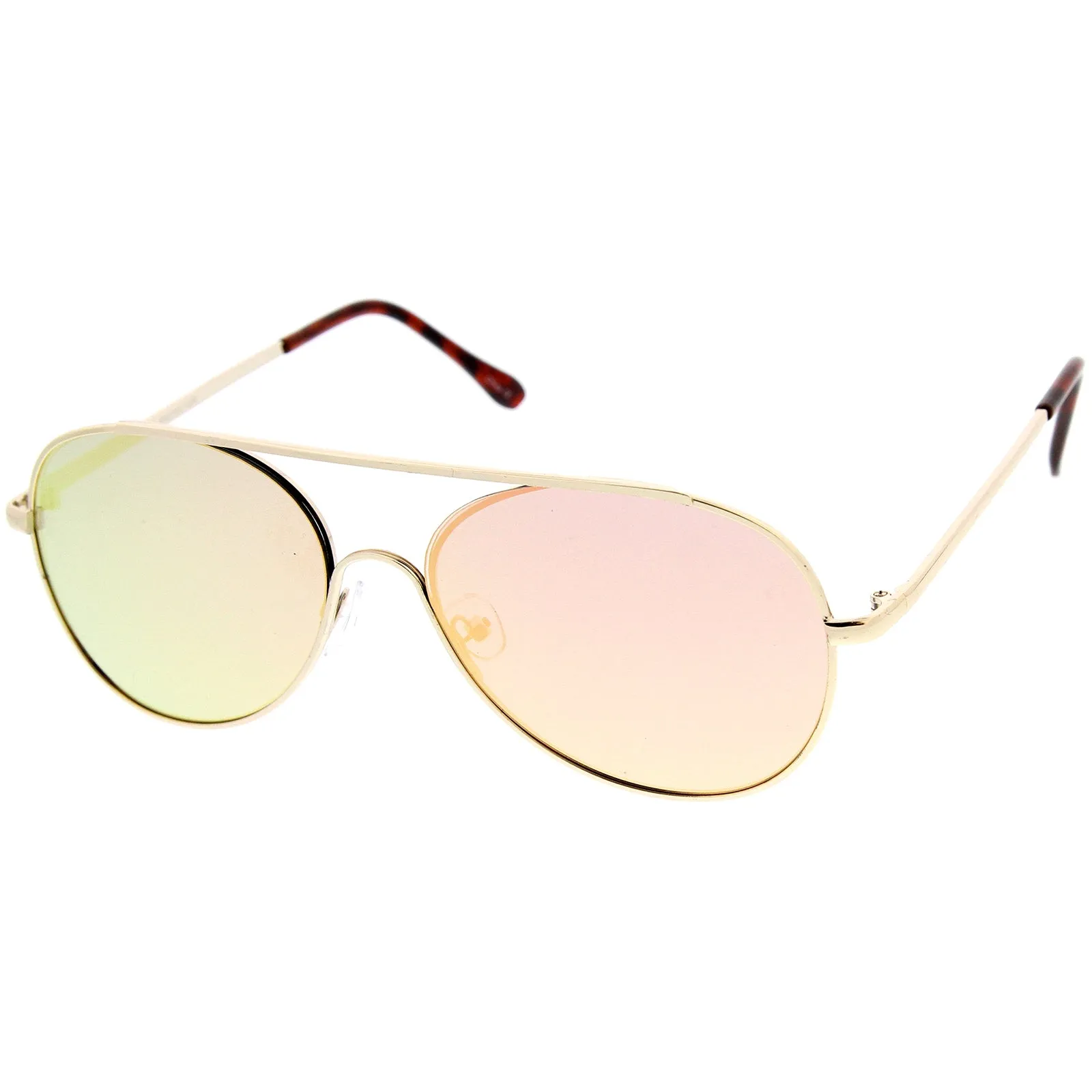 Modern Center Focus Mirror Lens Aviator Sunglasses A511 sold by ZeroUV product image thumbnail 2