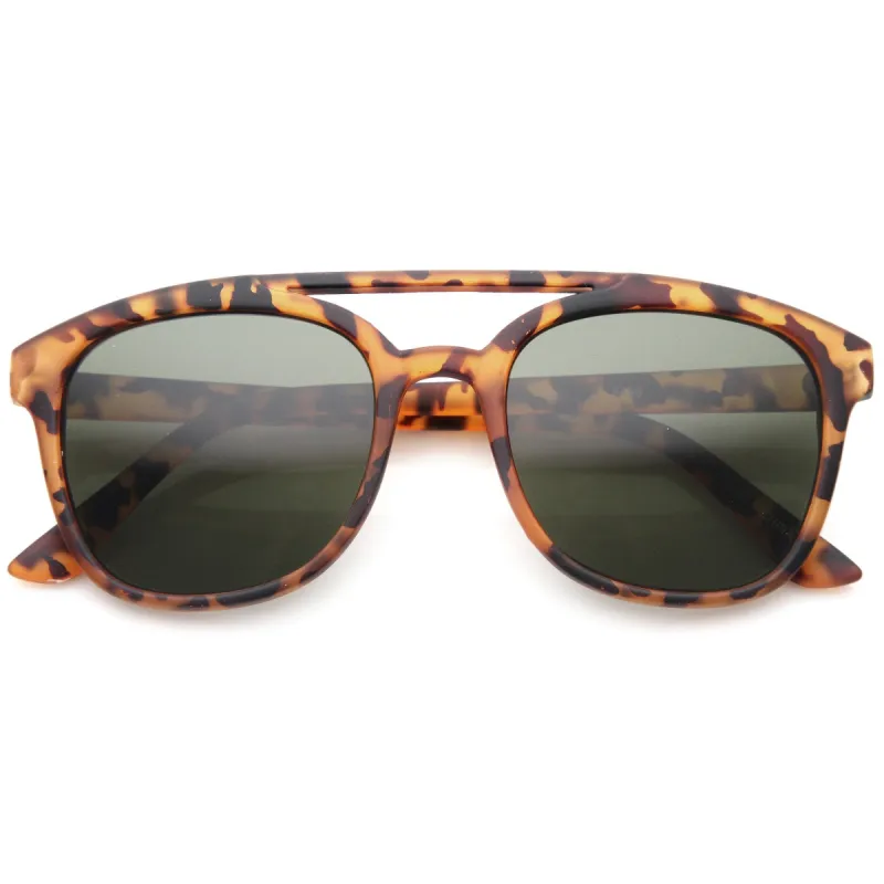 Indie Hipster Retro Square Aviator Sunglasses 9748 sold by ZeroUV