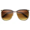 Modern Oversize Two Toned Thin Metal Aviator Sunglasses 9863 sold by ZeroUV