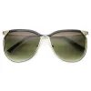 Modern Oversize Two Toned Thin Metal Aviator Sunglasses 9863 sold by ZeroUV